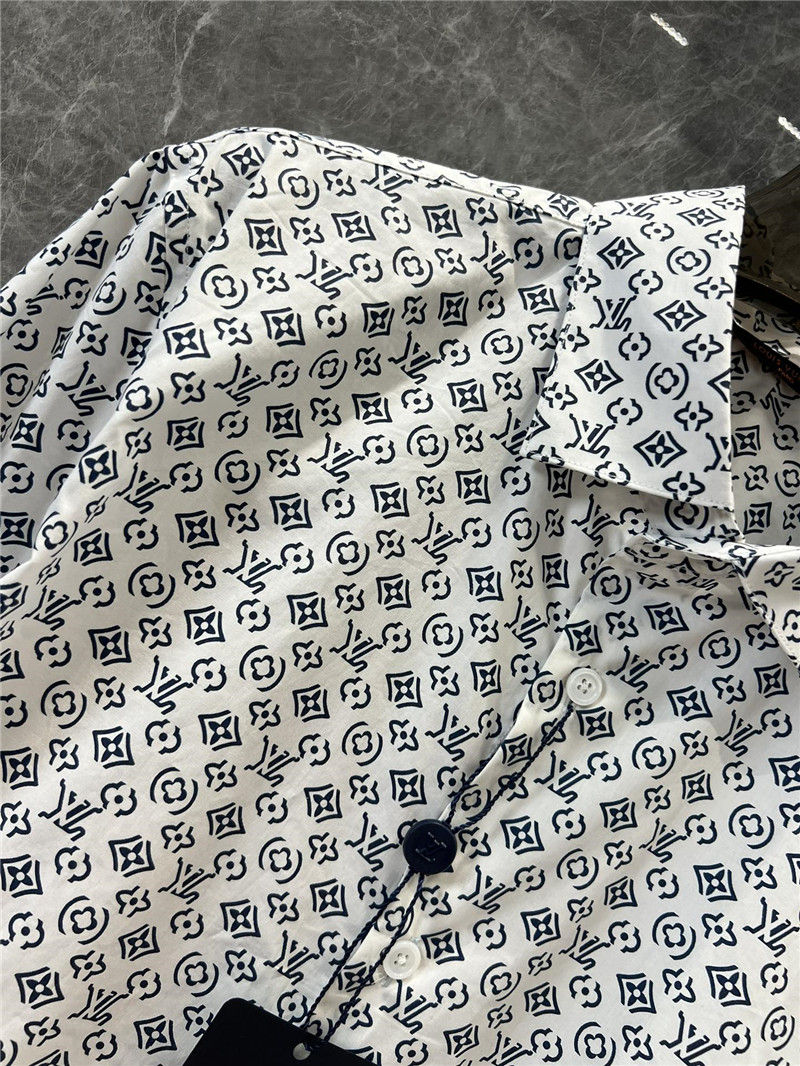l0vis Vvtt0n lv letter print long sleeve shirt replicas clothes