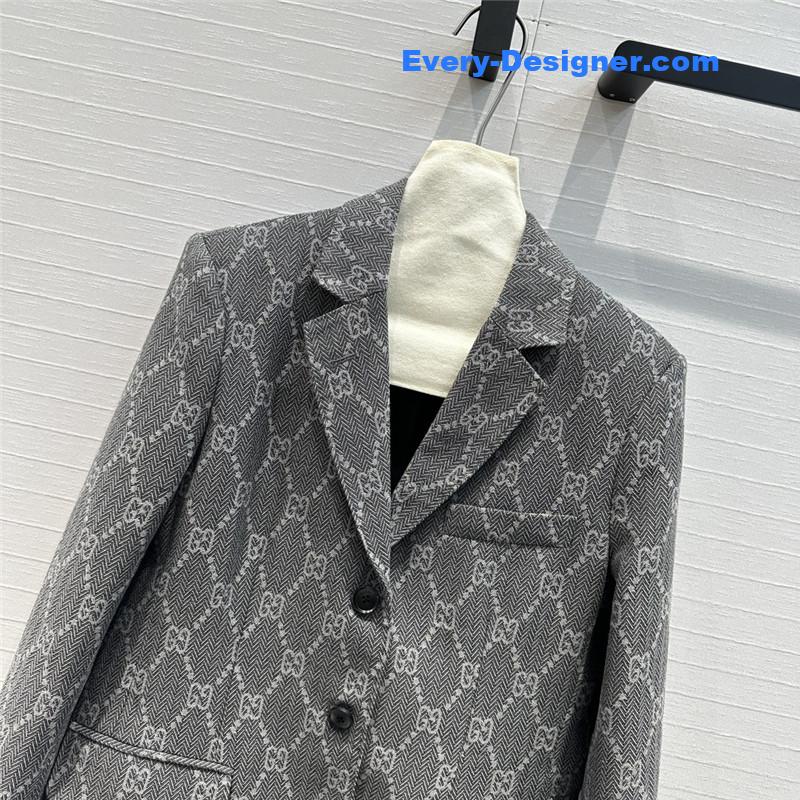 Gvc*1 double g jacquard suit jacket replicas clothes