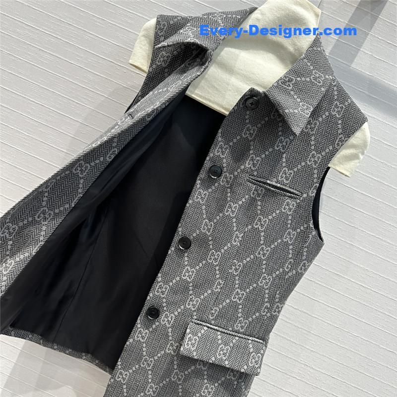 Gvc*1 double g jacquard vest jacket replica d&g clothing