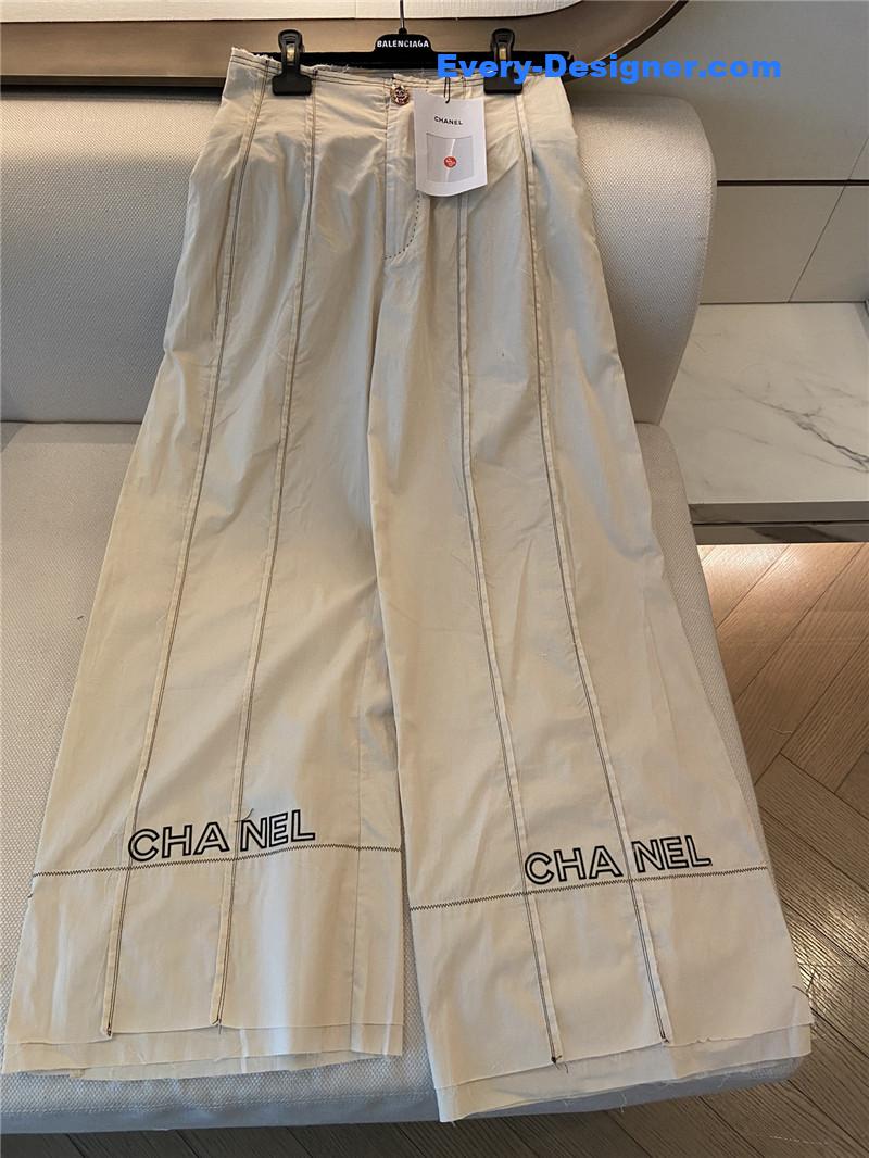 Ch**el new wool straight pants replica designer clothes