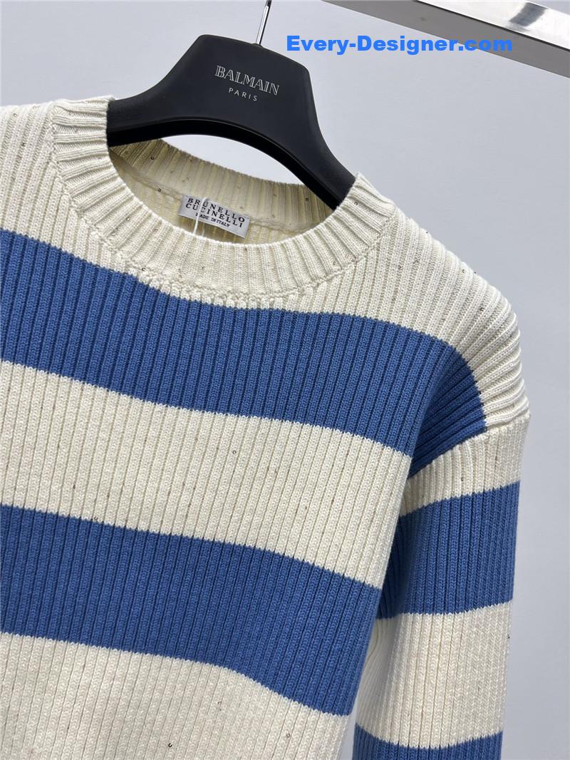 BC striped crew neck sweater replica d&g clothing