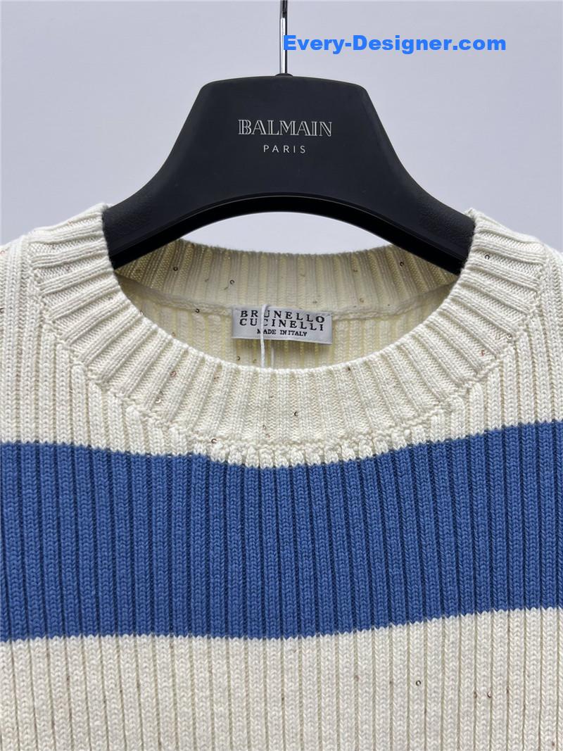 BC striped crew neck sweater replica d&g clothing