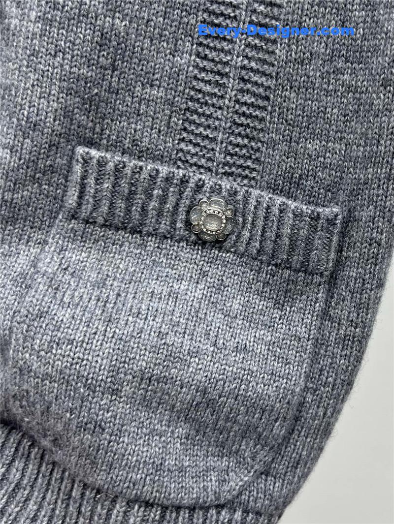 Ch**el crystal button wool vest replica d&g clothing