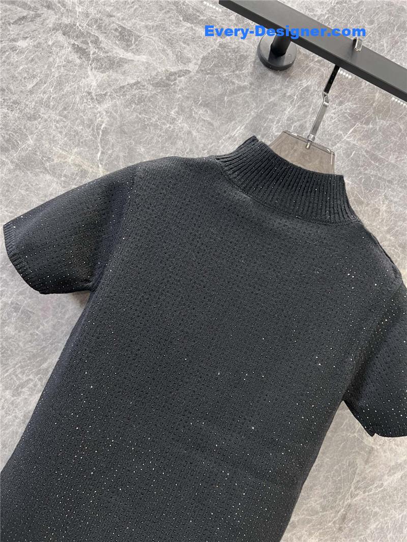 A1exa*der wang knitted short-sleeved top replica clothes