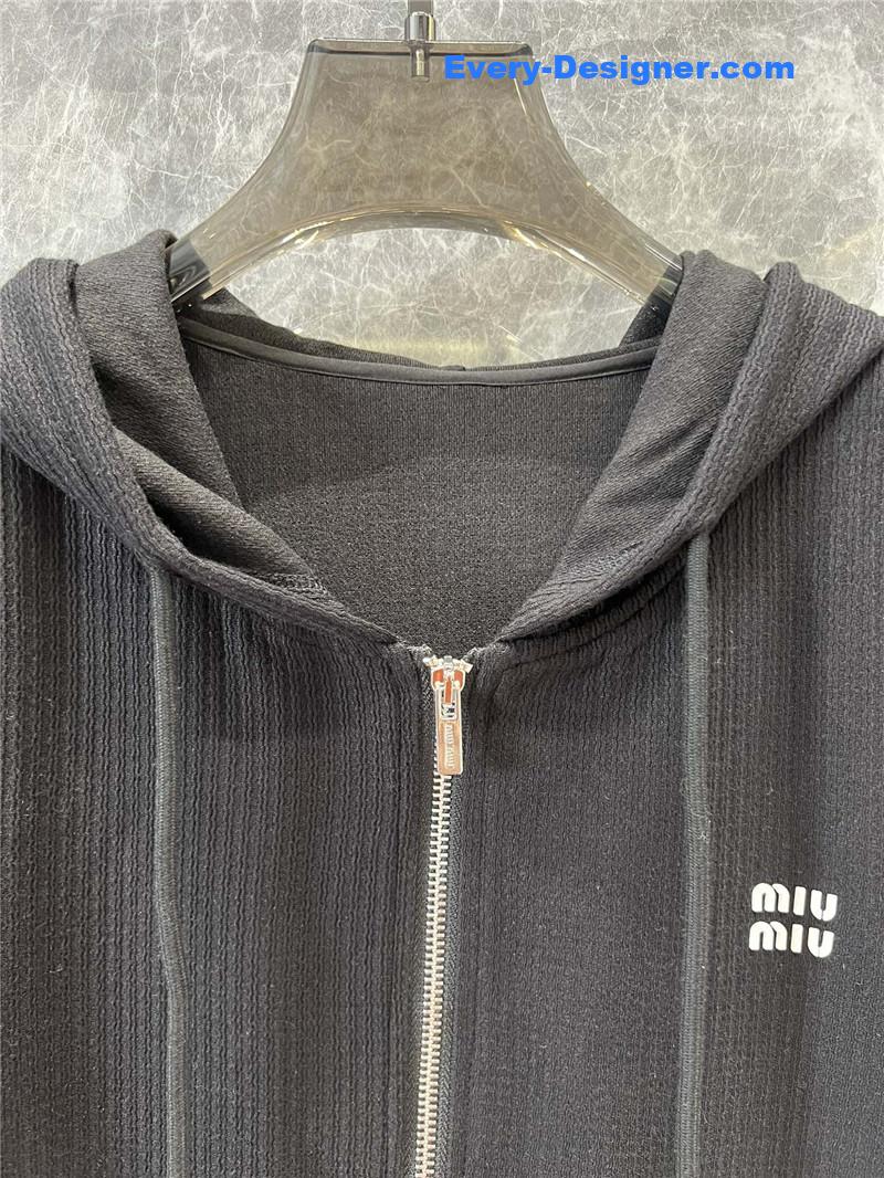 M1um1u casual hooded jacket replica designer clothes