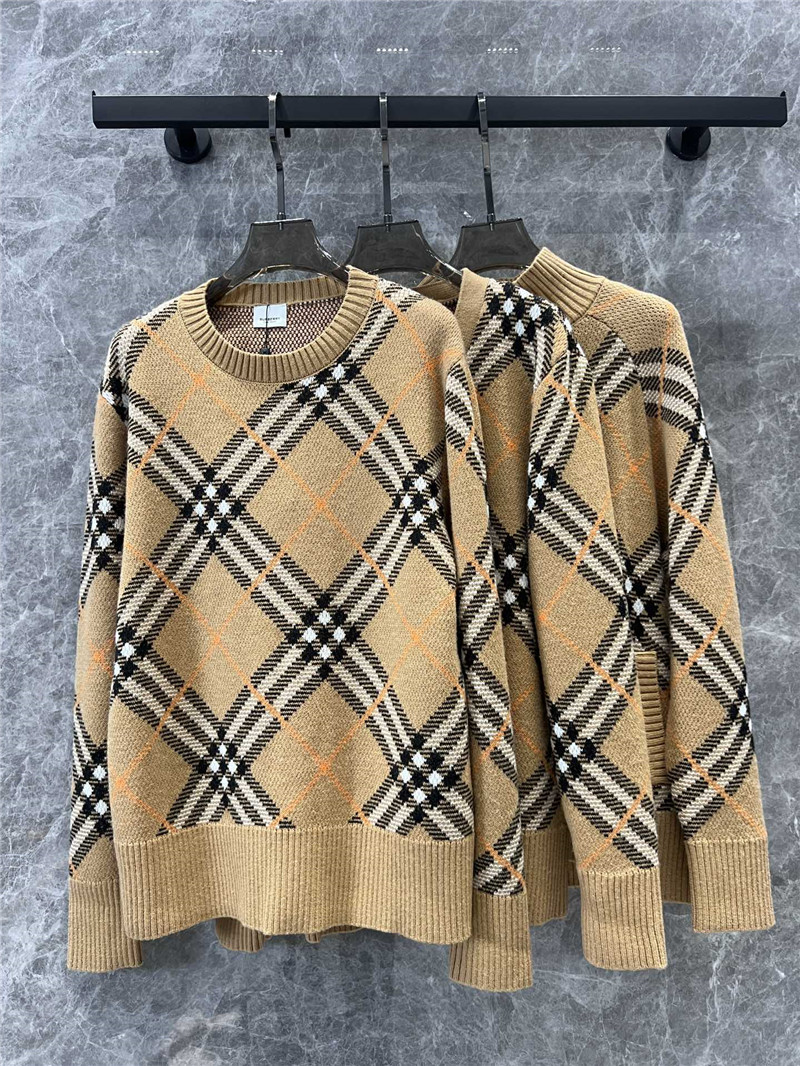 Bv*b*rry check pullover knit sweater replica d&g clothing