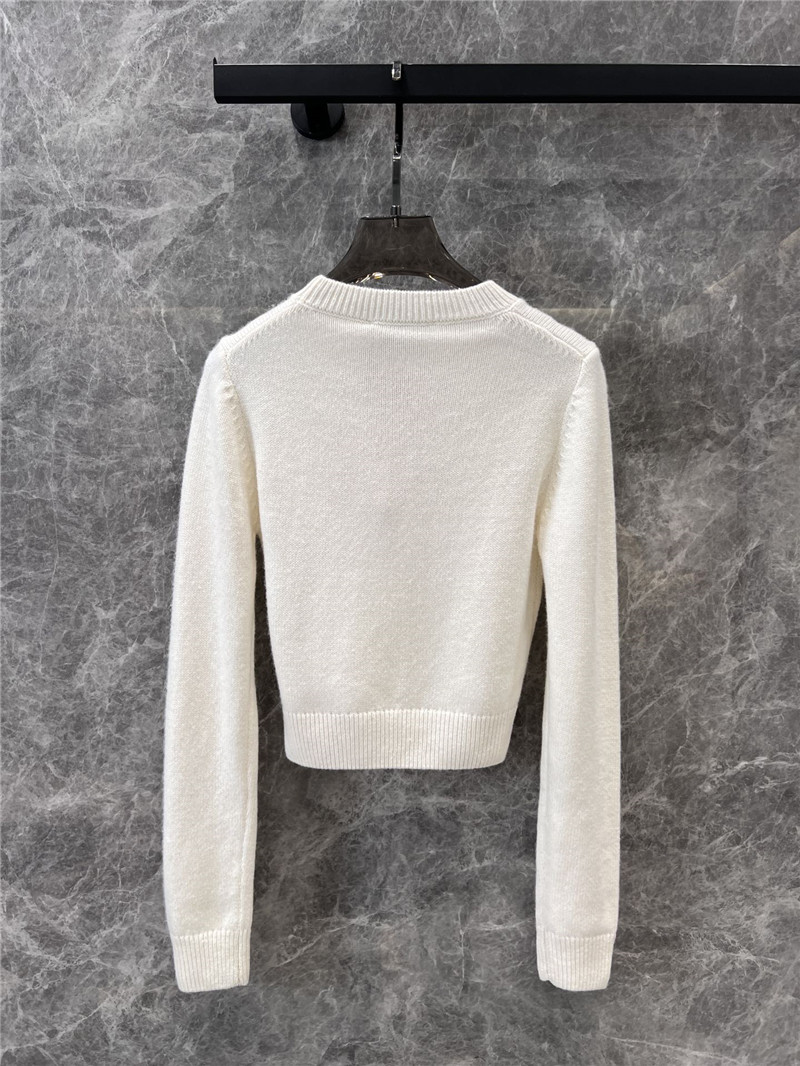 M1um1u short knitted sweater replica d&g clothing