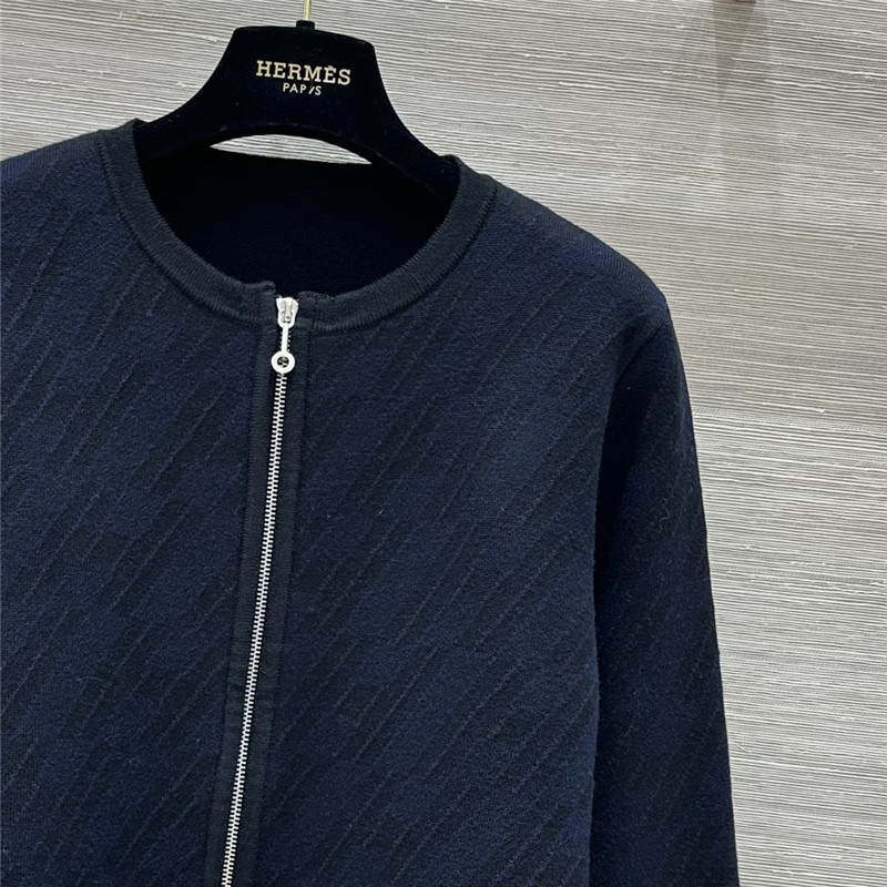 H**me5 logo double-woven wool knit jacket replica clothing