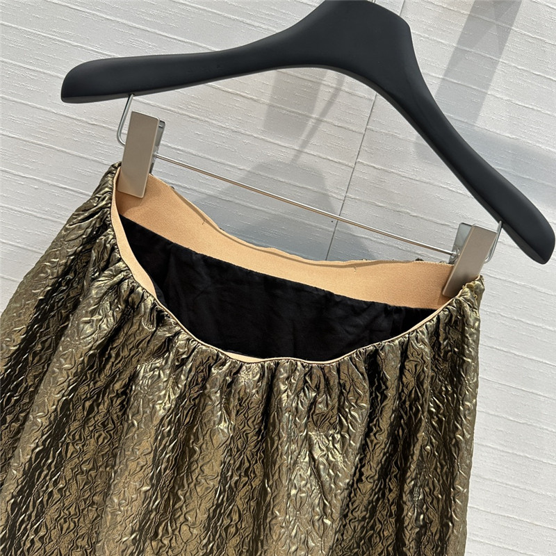 Pra*a pleated seersucker bud skirt replica d&g clothing