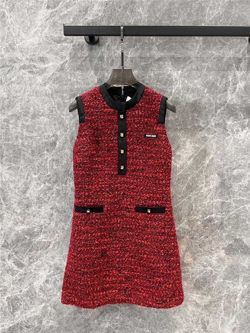 M1um1u floral print hip-hugging vest dress replicas clothes