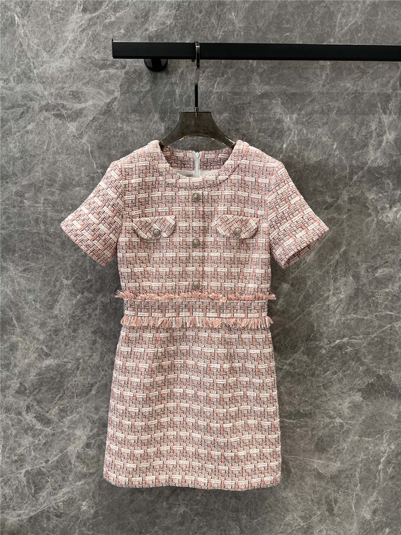 Ch**el short sleeve floral dress replica d&g clothing