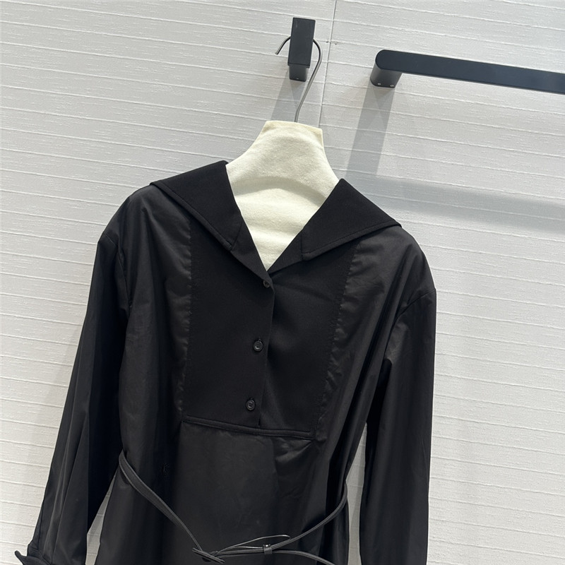 D10r navy style shawl collar shirt replica designer clothes
