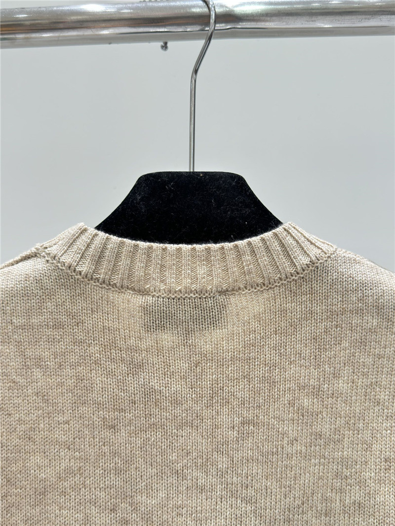 Ch**el double knitted round neck long sleeve replicas clothes