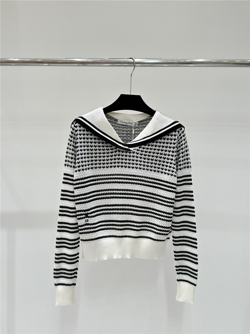 D10r navy collar knitted long sleeves replica clothes