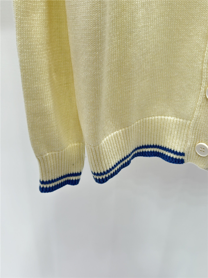 D10r letter embroidered knitted cardigan replica clothes