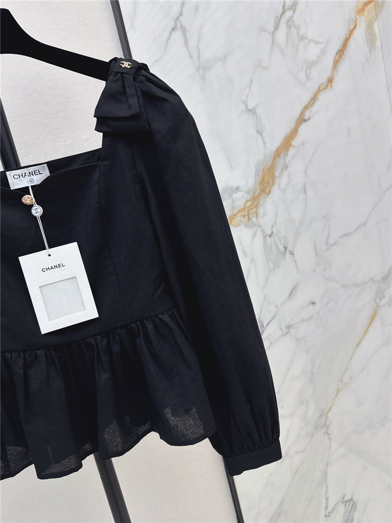 Ch**el cotton and linen shirt replica clothing sites