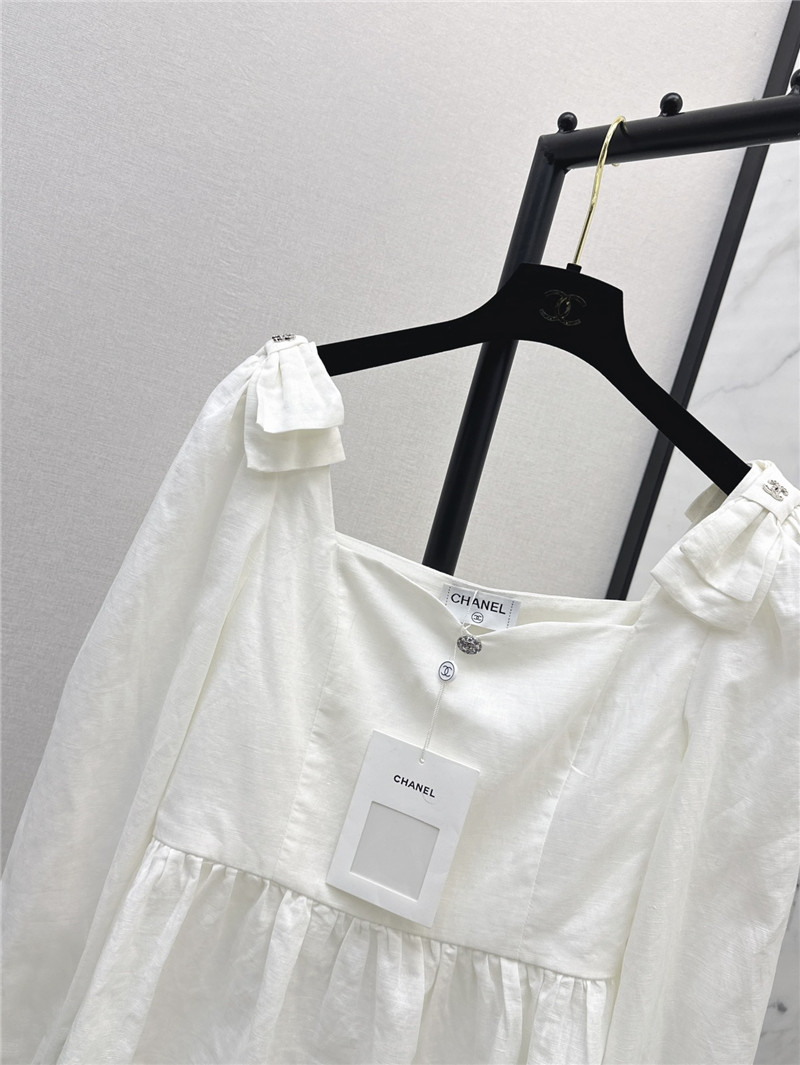 Ch**el cotton and linen shirt replica clothing sites