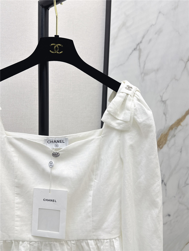 Ch**el cotton and linen shirt replica clothing sites
