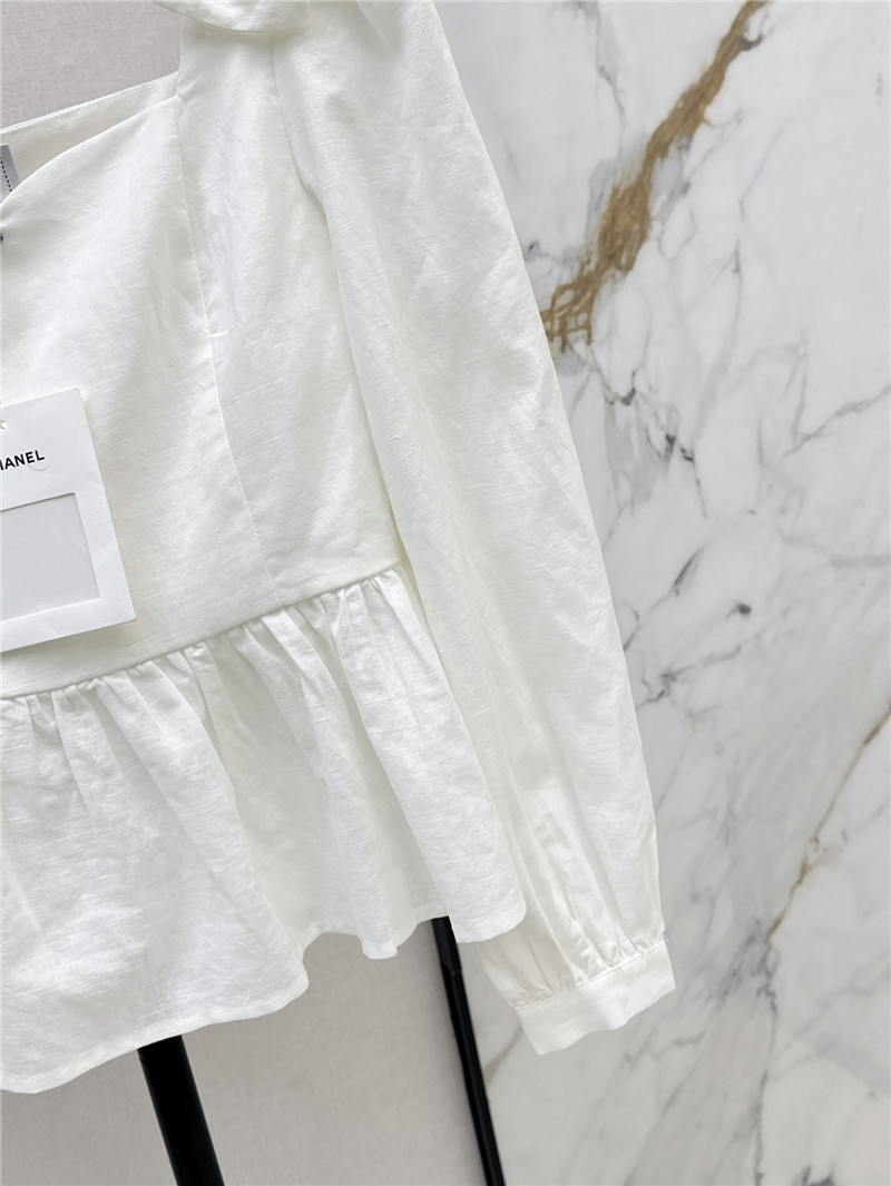 Ch**el cotton and linen shirt replica clothing sites