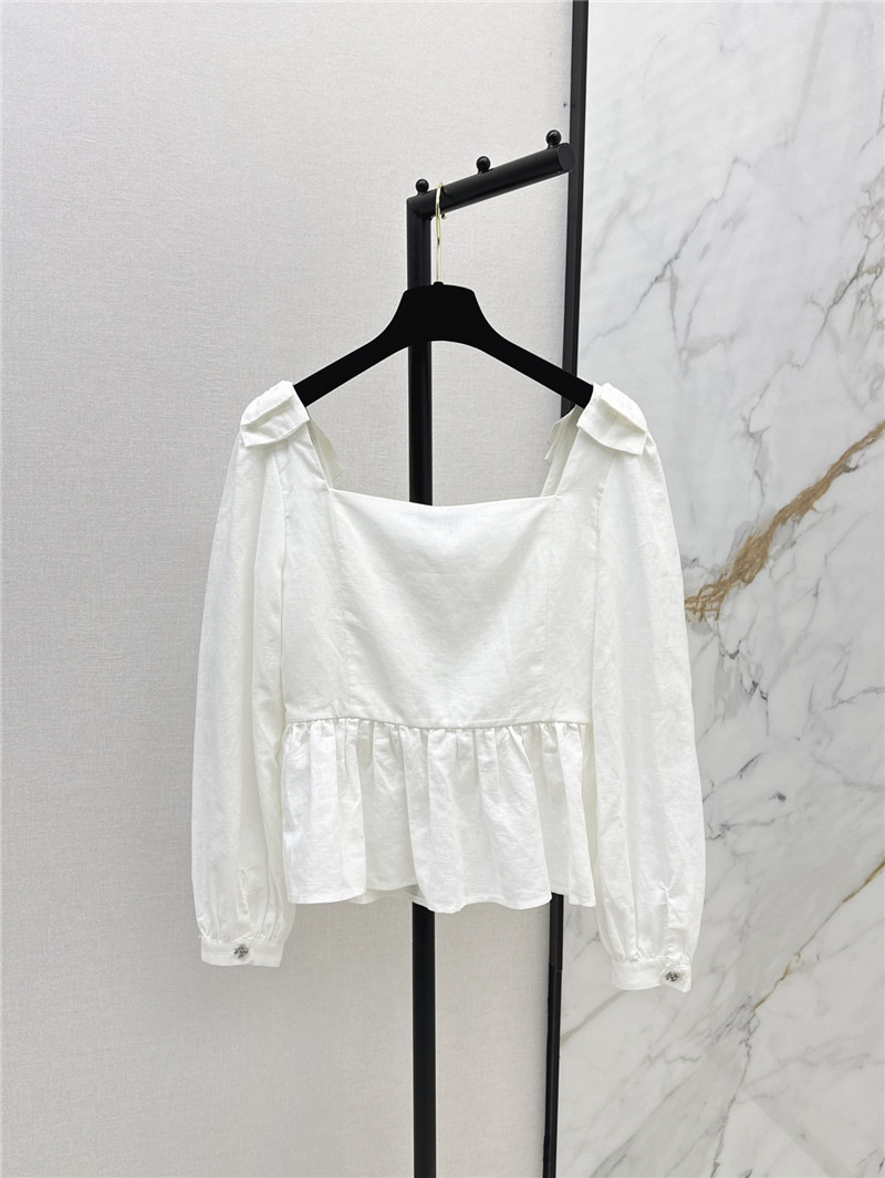 Ch**el cotton and linen shirt replica clothing sites