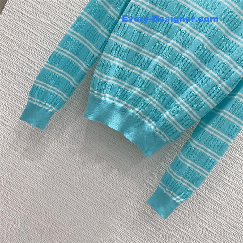 M1um1u striped hollow sweater replica d&g clothing