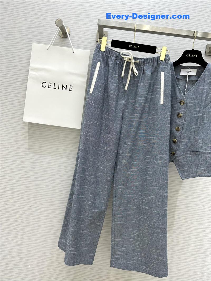 Ce1i*e linen vest suit cheap replica designer clothes
