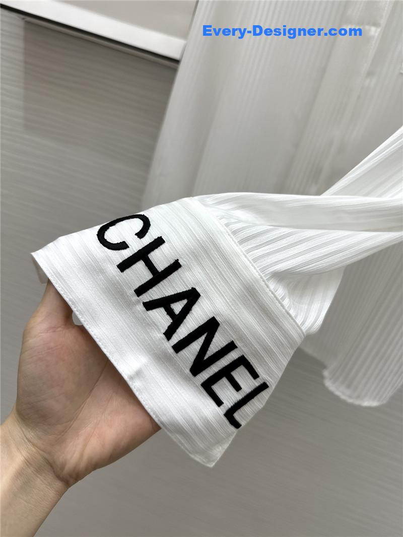 Ch**el embroidered ribbon shirt replica d&g clothing