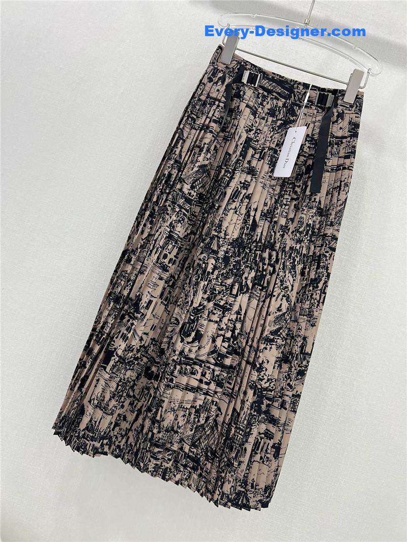 D10r pleated long skirt replica d&g clothing