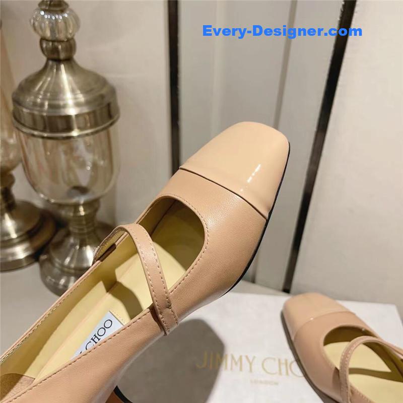 J1m*y Ch00 elisa 45 nude nappa patent pumps