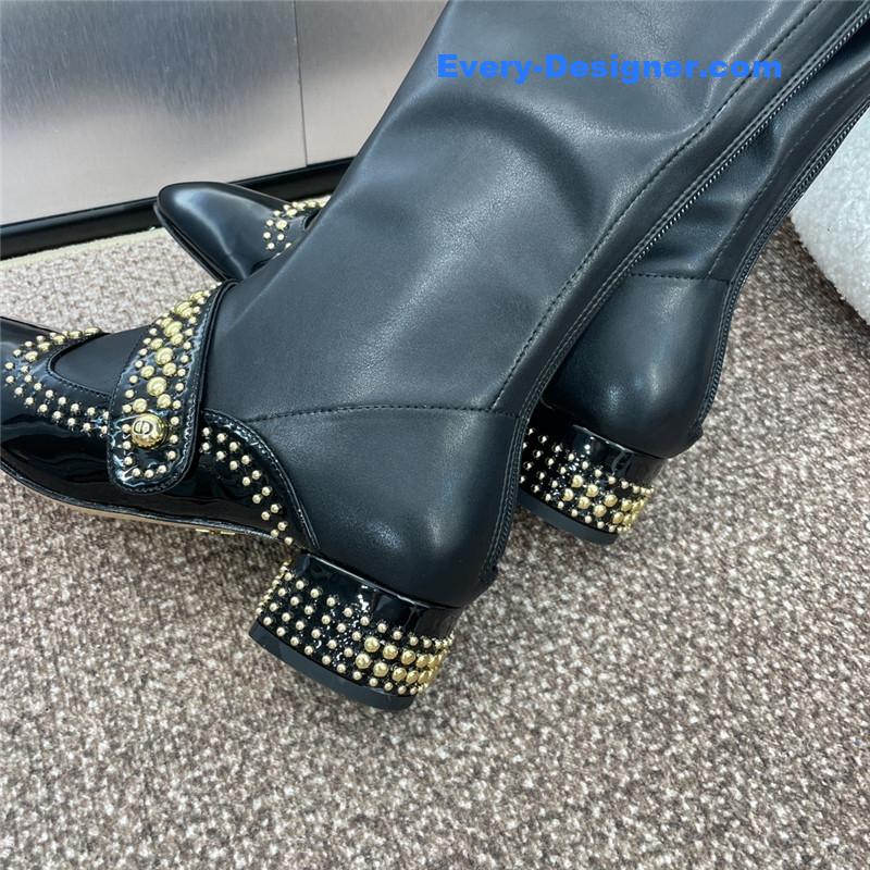 D10r women’s belle-d heeled keen high boots in black