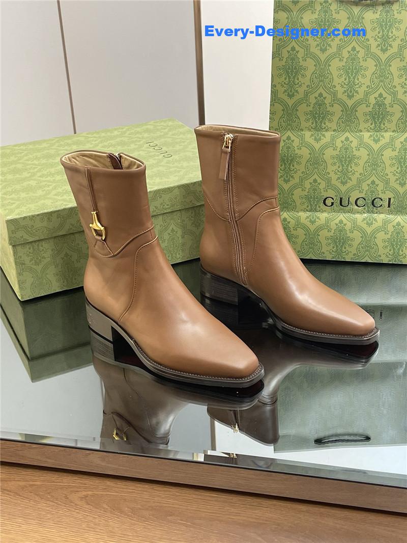 Gvc*1 horsebit-detail 45mm leather ankle boot