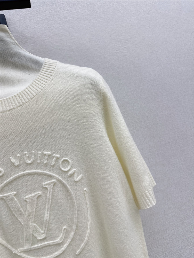 l0vis Vvtt0n lv knitted short-sleeved top replicas clothes