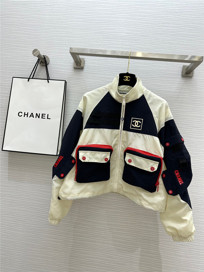 Ch**el hooded short work jacket replica d&g clothing