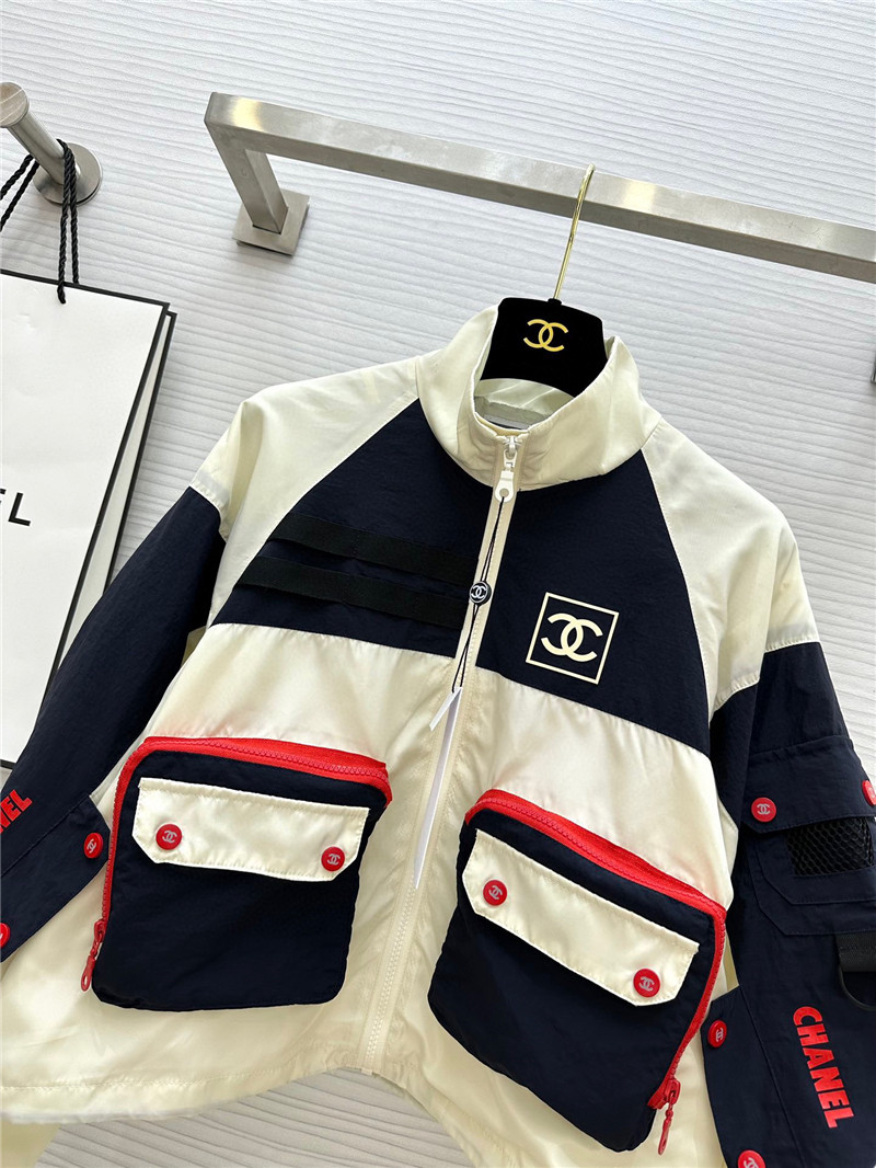 Ch**el hooded short work jacket replica d&g clothing