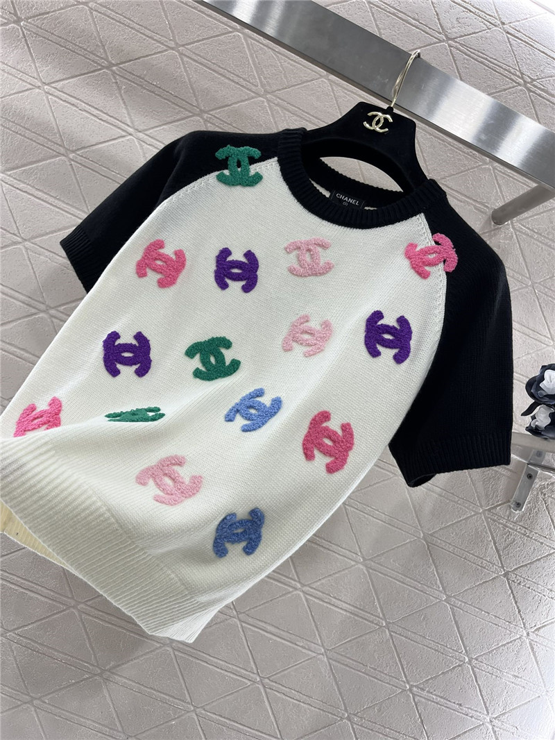 Ch**el knitted short-sleeved sweater replica clothing sites