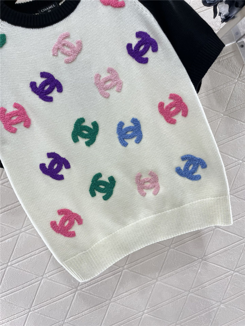 Ch**el knitted short-sleeved sweater replica clothing sites