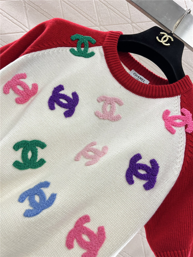 Ch**el knitted short-sleeved sweater replica clothing sites
