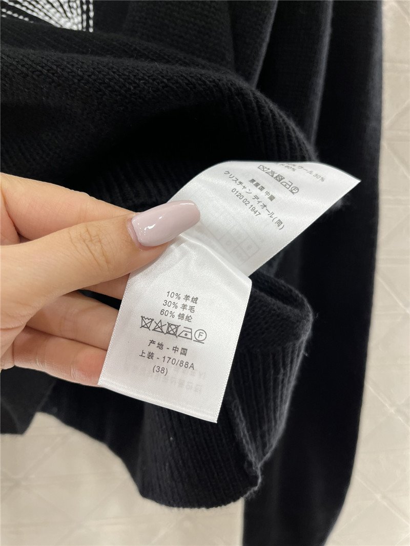 D10r D10ralps embroidery wool sweater black