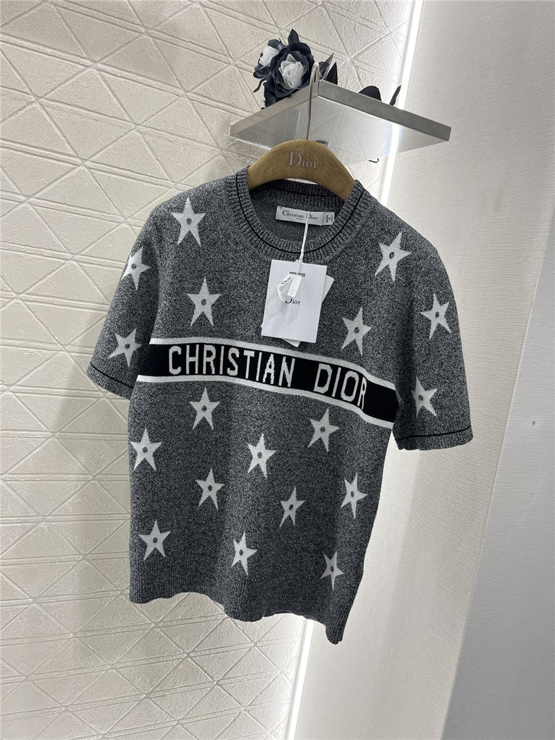 D10r D10riviera short-sleeved sweater in grey