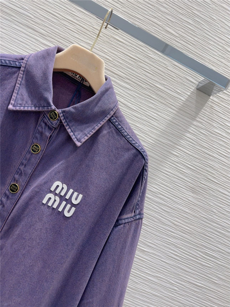 M1um1u denim jacket replica clothing sites