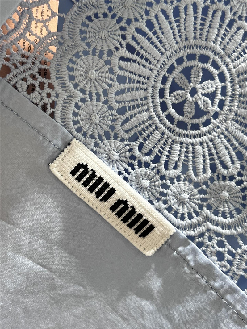M1um1u patchwork long-sleeved shirt replica clothing sites