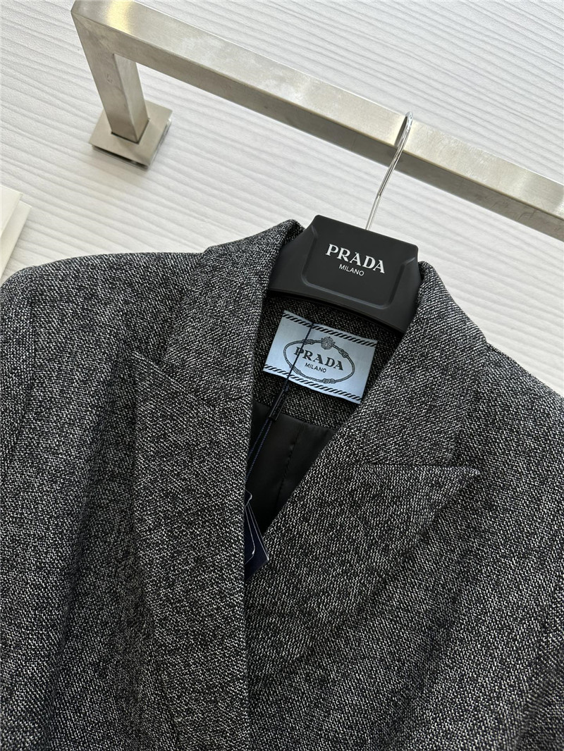 Pra*a mid length suit jacket replica designer clothing websites
