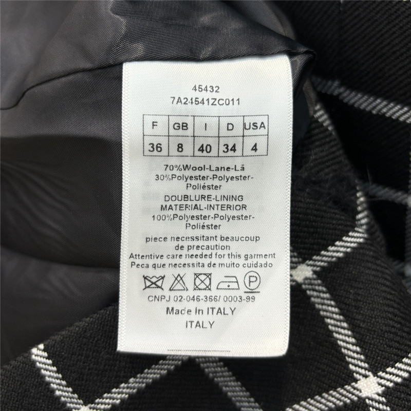D10r checkered suit jacket cheap replica designer clothes