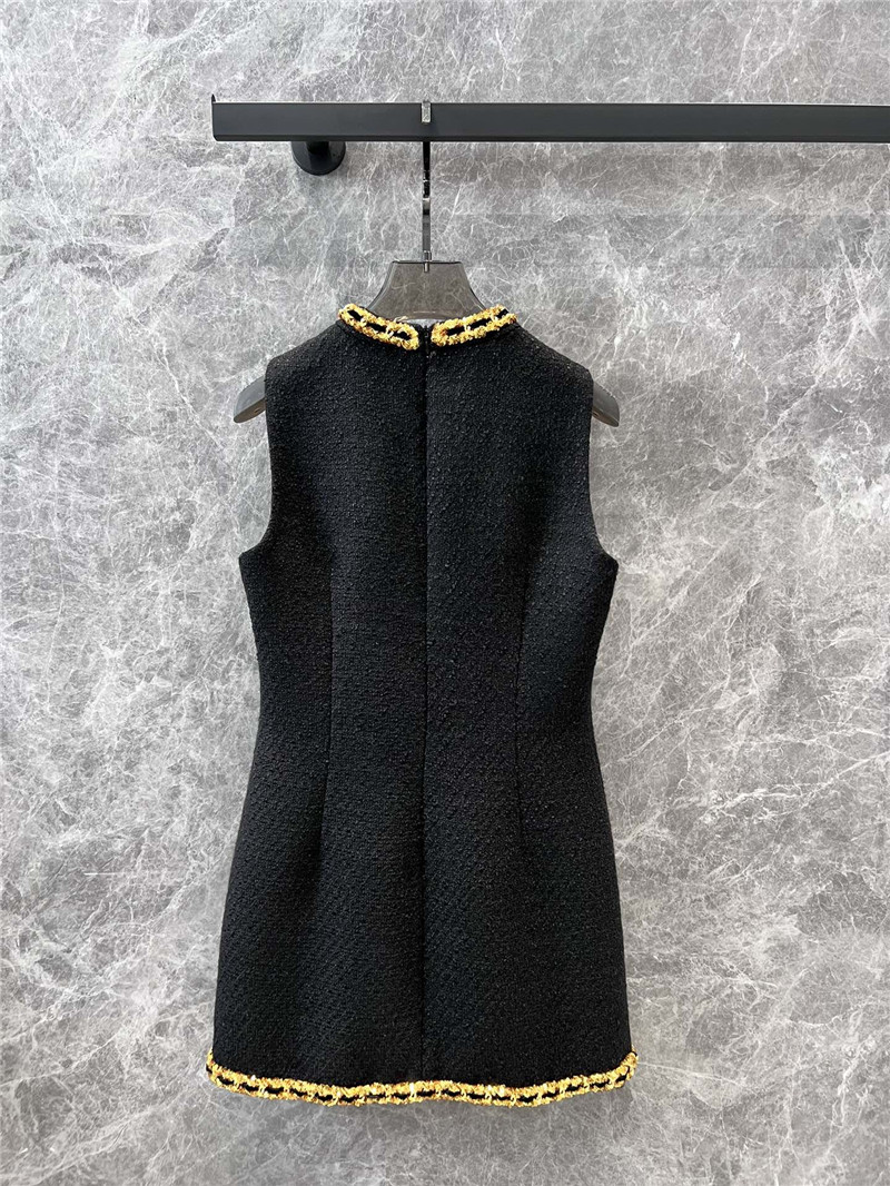 M1um1u tweed vest dress replicas clothes