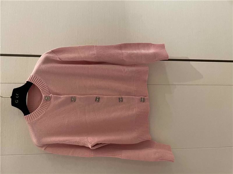 Ch**el trunlocks crop cardigan pink