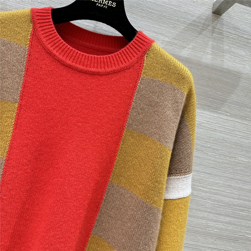 H**me5 lettres equestres long-sleeve sweater orange