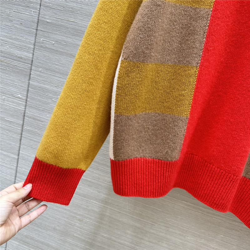 H**me5 lettres equestres long-sleeve sweater orange