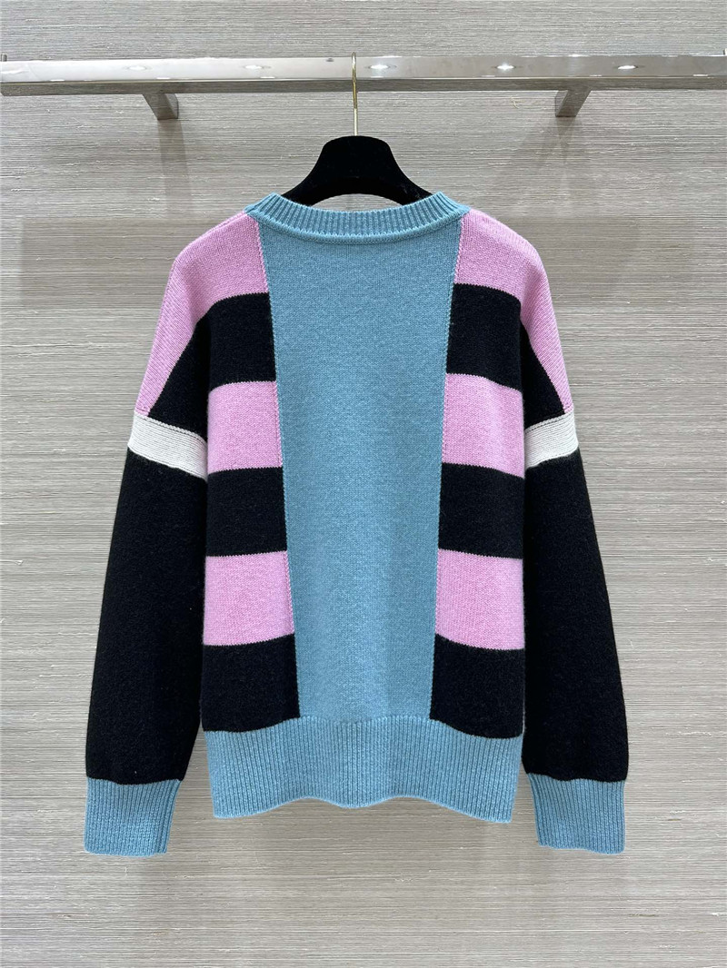 H**me5 lettres equestres long-sleeve sweater blue