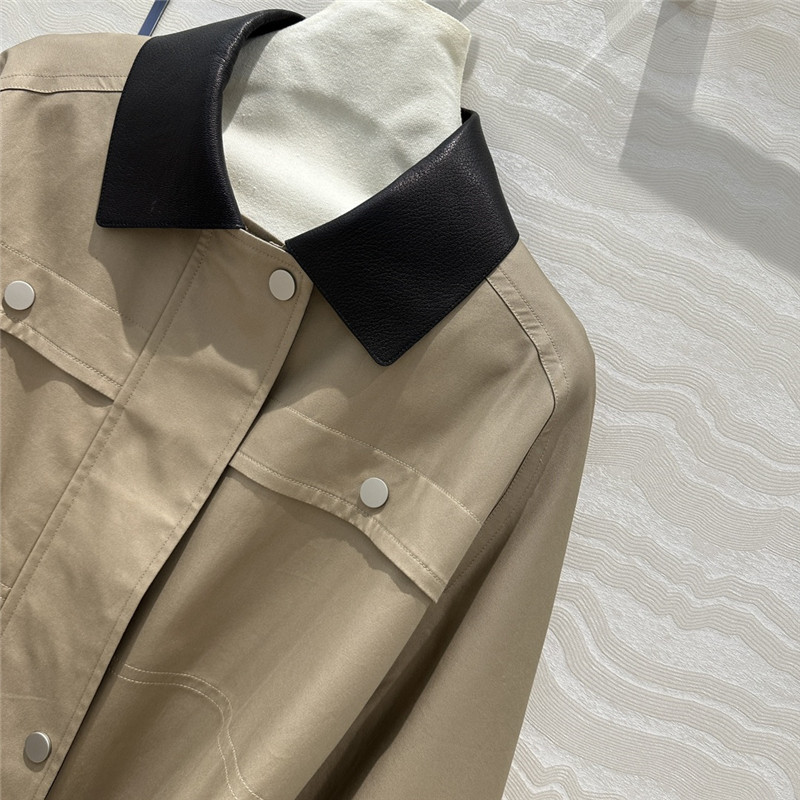 H**me5 work pocket mid-length trench coat replica clothes