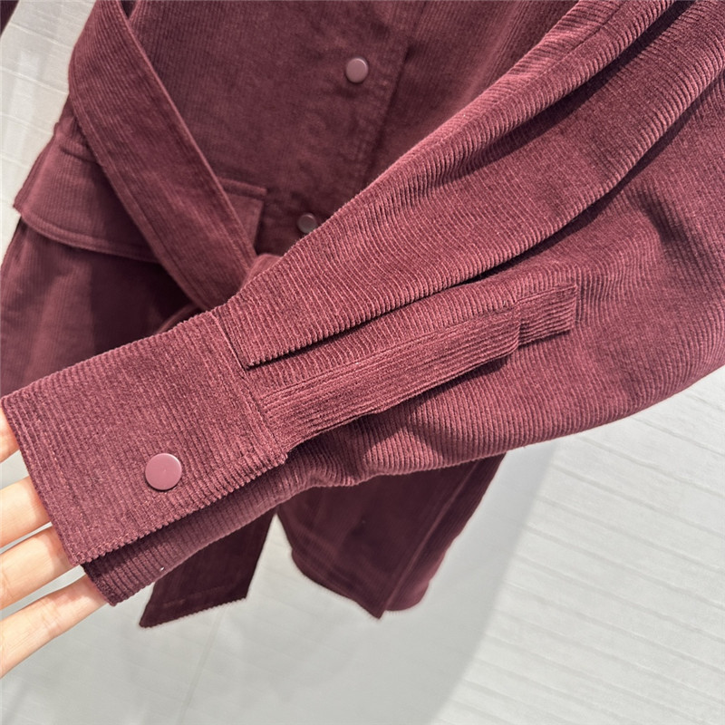 Vanitoo corduroy lace-up shirt replica clothing sites